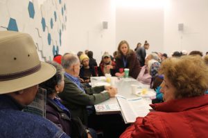 The scene at Henry Street's 11/22 Senior Issues town hall meeting. 