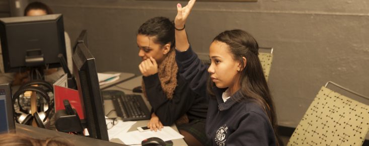 Expanded Horizons Students in a Computer Lab