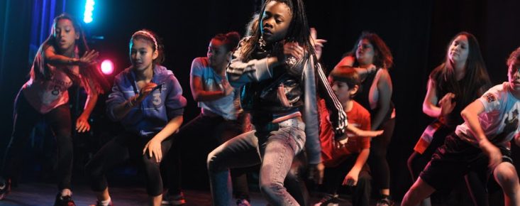 Teens take dance class