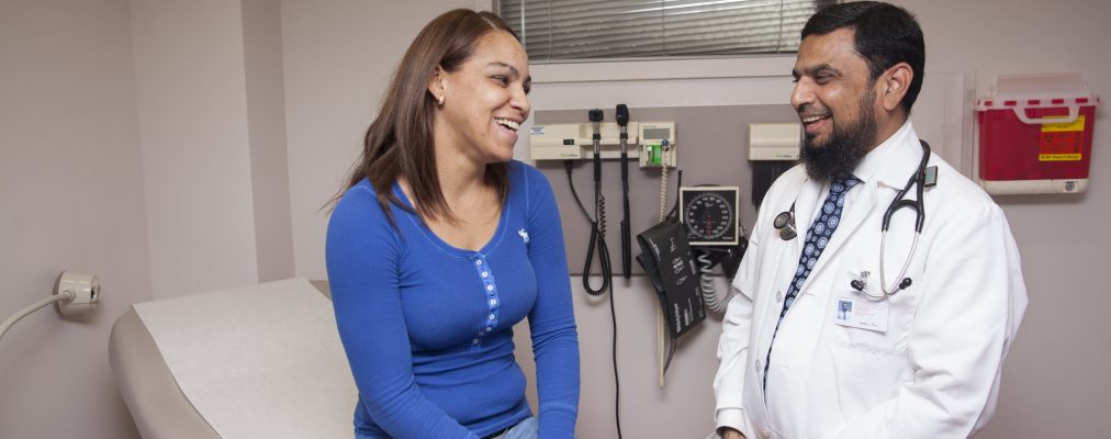 Doctor and Patient Smiling