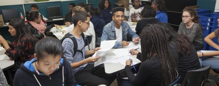 Students in a classroom