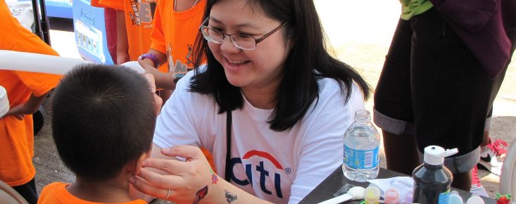 CITI Bank Volunteer Face-Painting