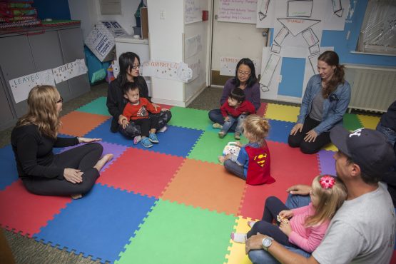 Parent Center Class with parents and children