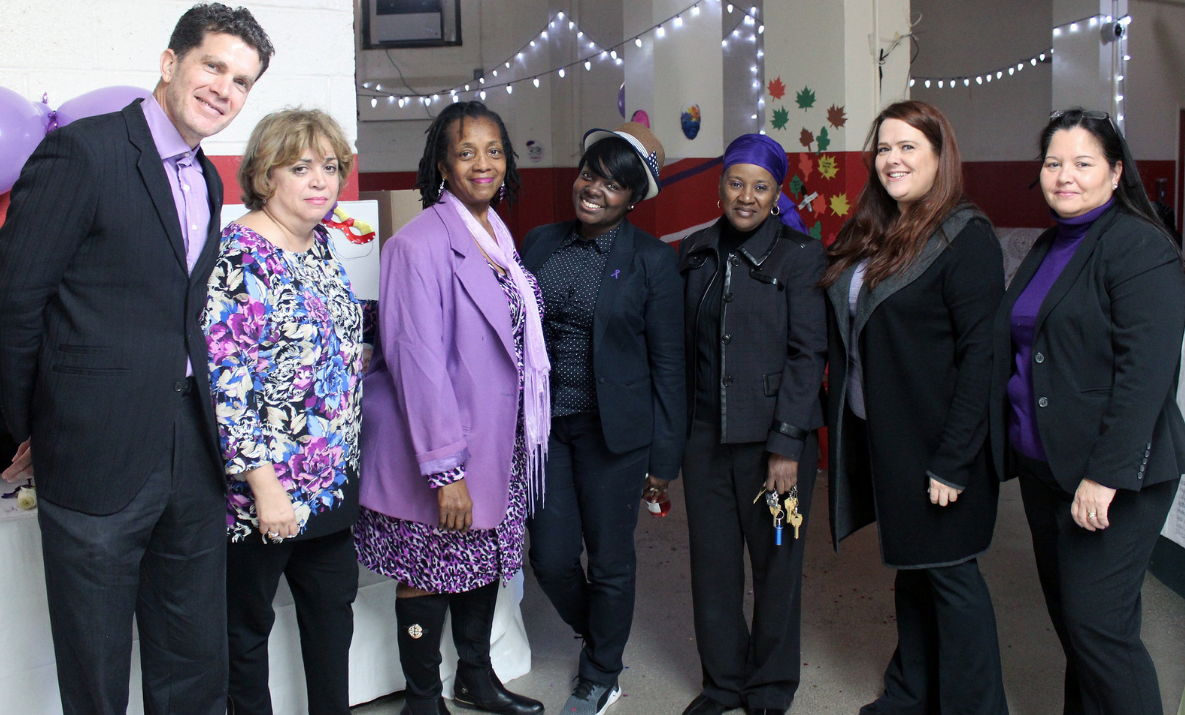 Group photo of Henry Street Settlement's domestic violence transitional housing staff