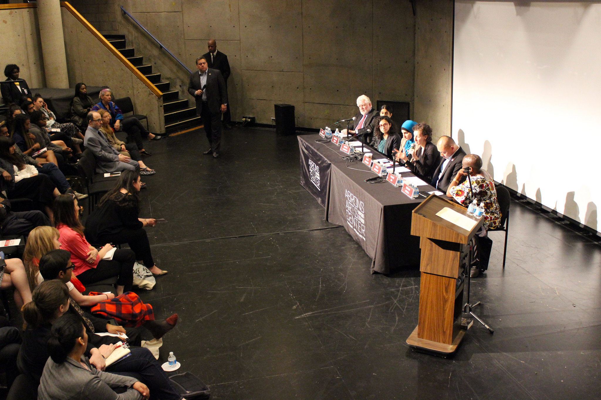 Panel and audience at 2nd Annual Lillian Wald Symposium Immigrant New York The New Majority, held May 17, 2017