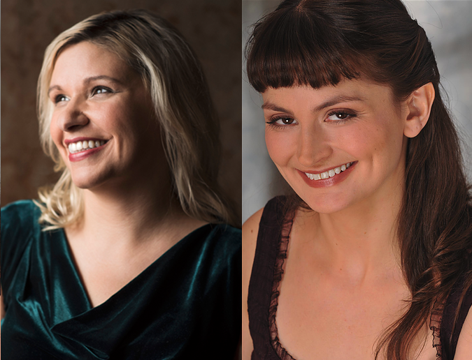 Two headshots of young women panelists