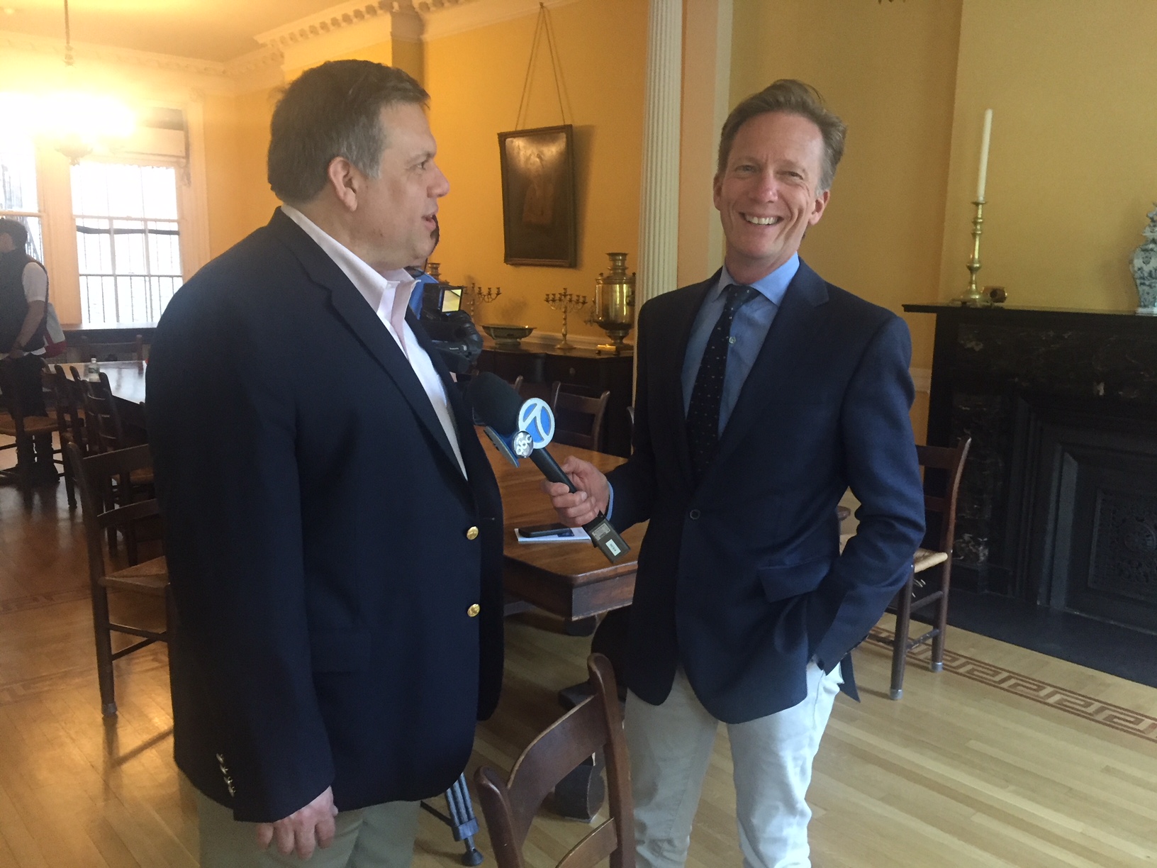 ABC7 Reporter interviews David Garza at Henry Street Settlement