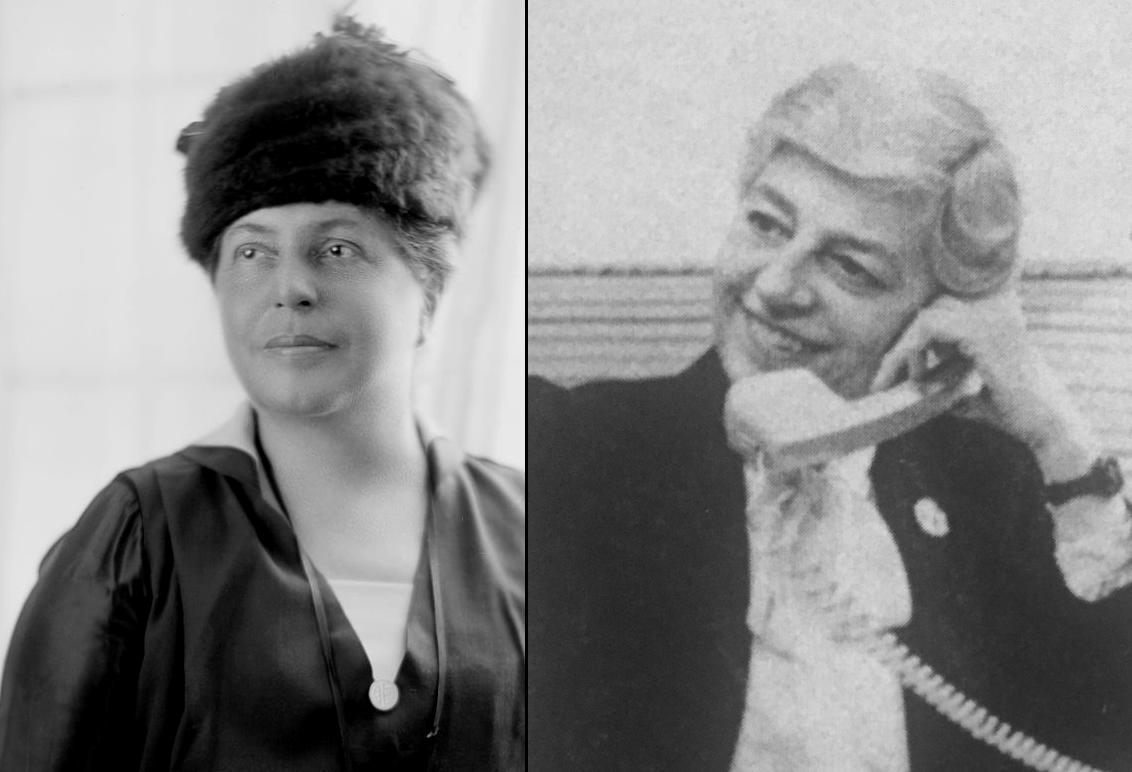 Side-by-side collage of Lillian Wald and Sylvia Bloom