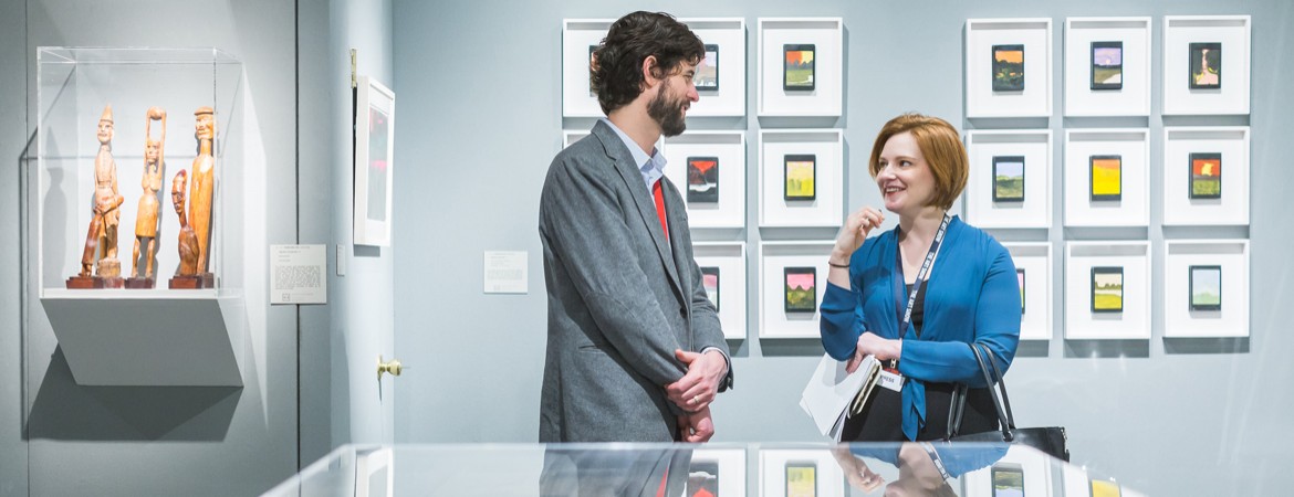 Candid party photo from The Gala Preview to The Art Show, 2018