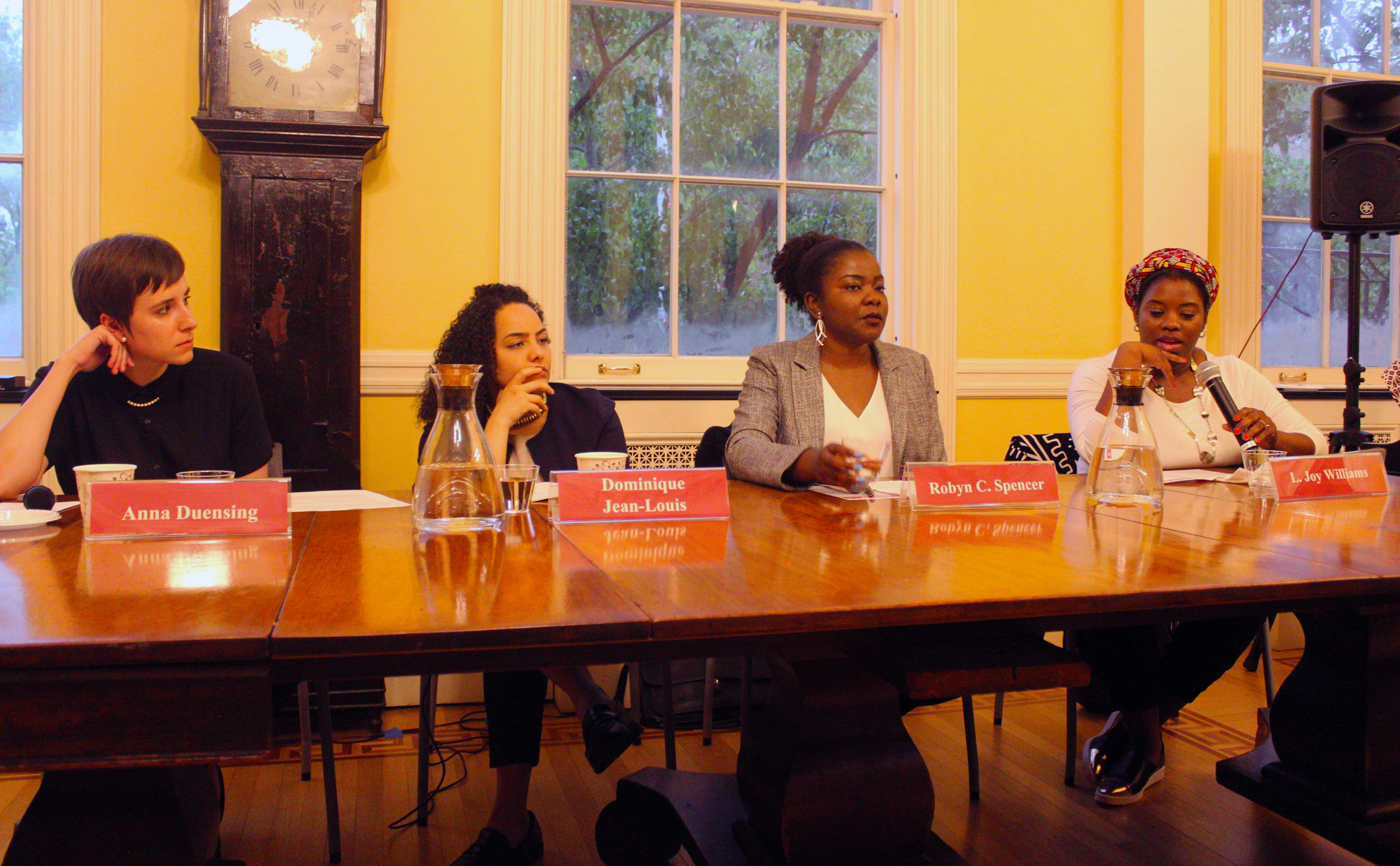 Panel at table at NAACP at 110 event held at Henry Street Settlement