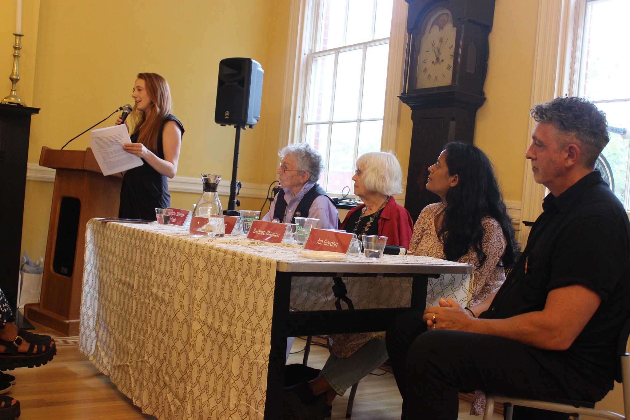 Panelists at Queer History event