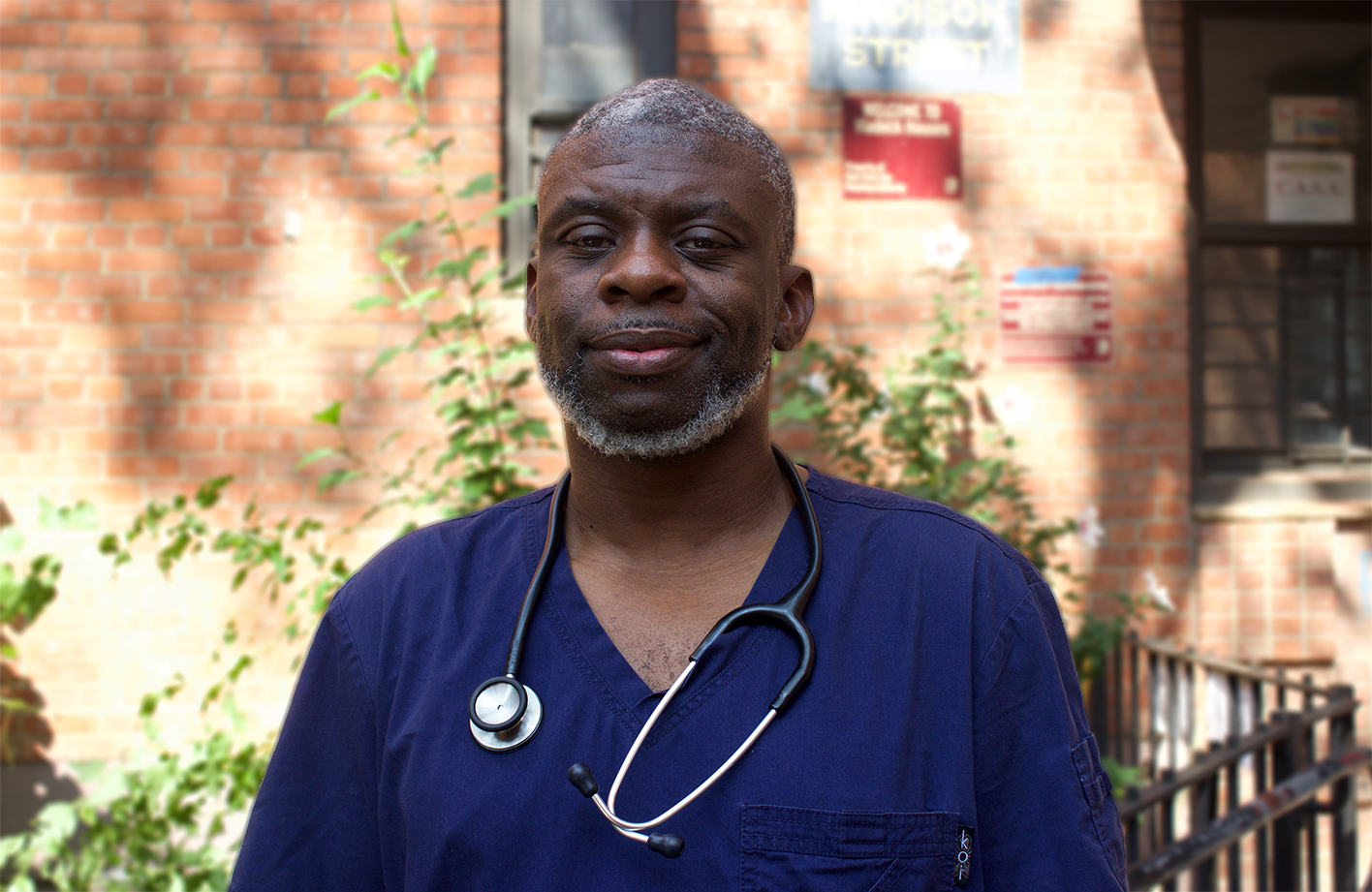 Franklin Hampton, RN, of the Health in Action Program