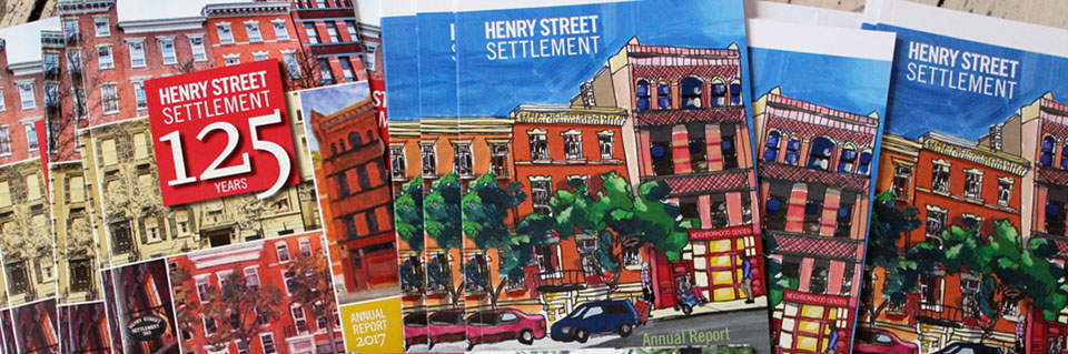 Piles of Henry Street Settlement publications