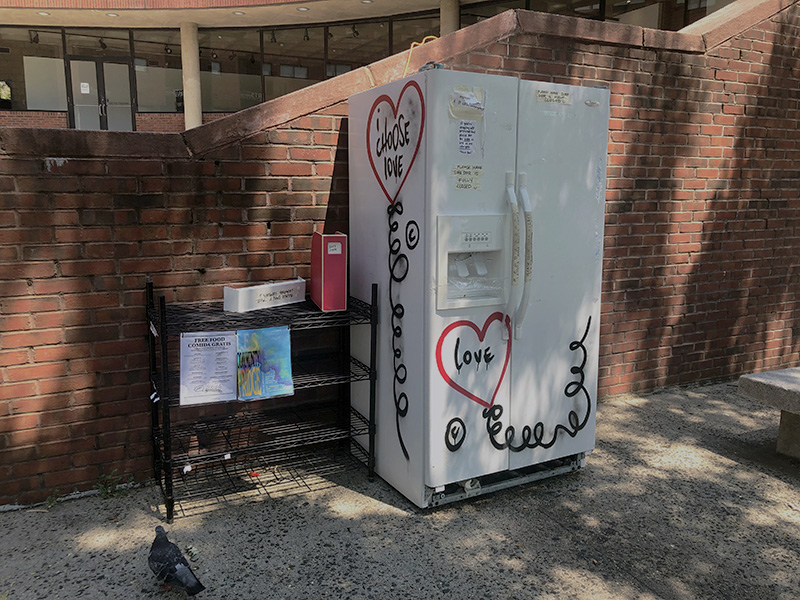 Lower East Side Community Fridge Outside Abrons Arts Center