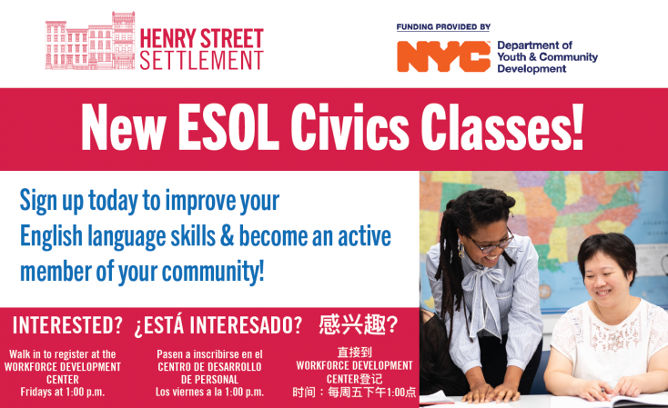 ESOL Civics promotional graphic