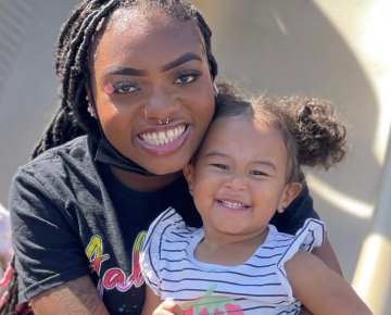 Photo of Briahna Davis and Child