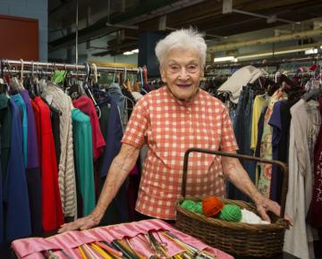 Ruth Taube in the Home Planning Workshop