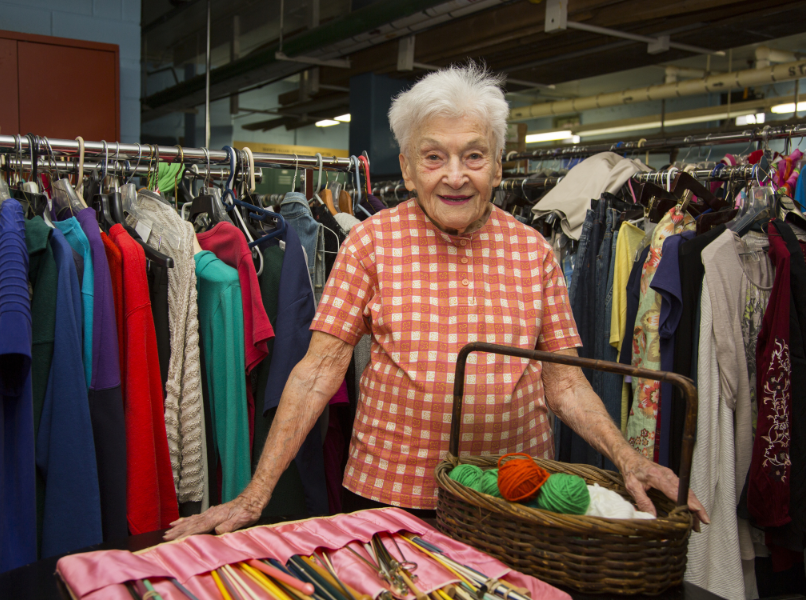 Ruth Taube in the Home Planning Workshop